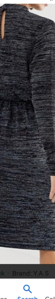 Nwt Y.A.S dress long sleeve xl black multi color - Picture 3 of 3